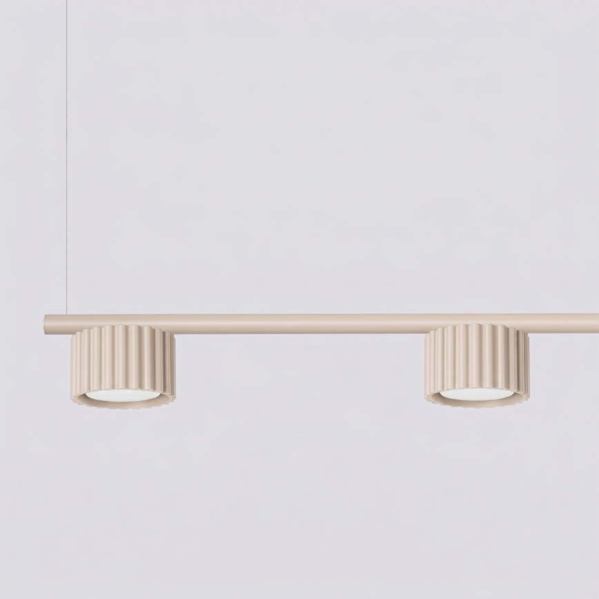 Suspension sur câble AURA 4xGX53/10W/230V crème