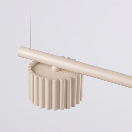 Suspension sur câble AURA 4xGX53/10W/230V crème