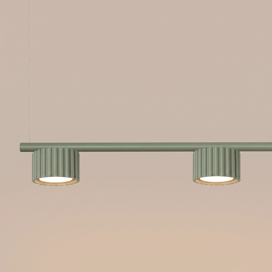 Suspension à câble AURA 4xGX53/10W/230V vert