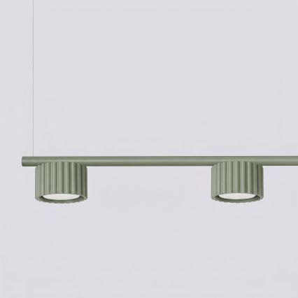 Suspension à câble AURA 4xGX53/10W/230V vert