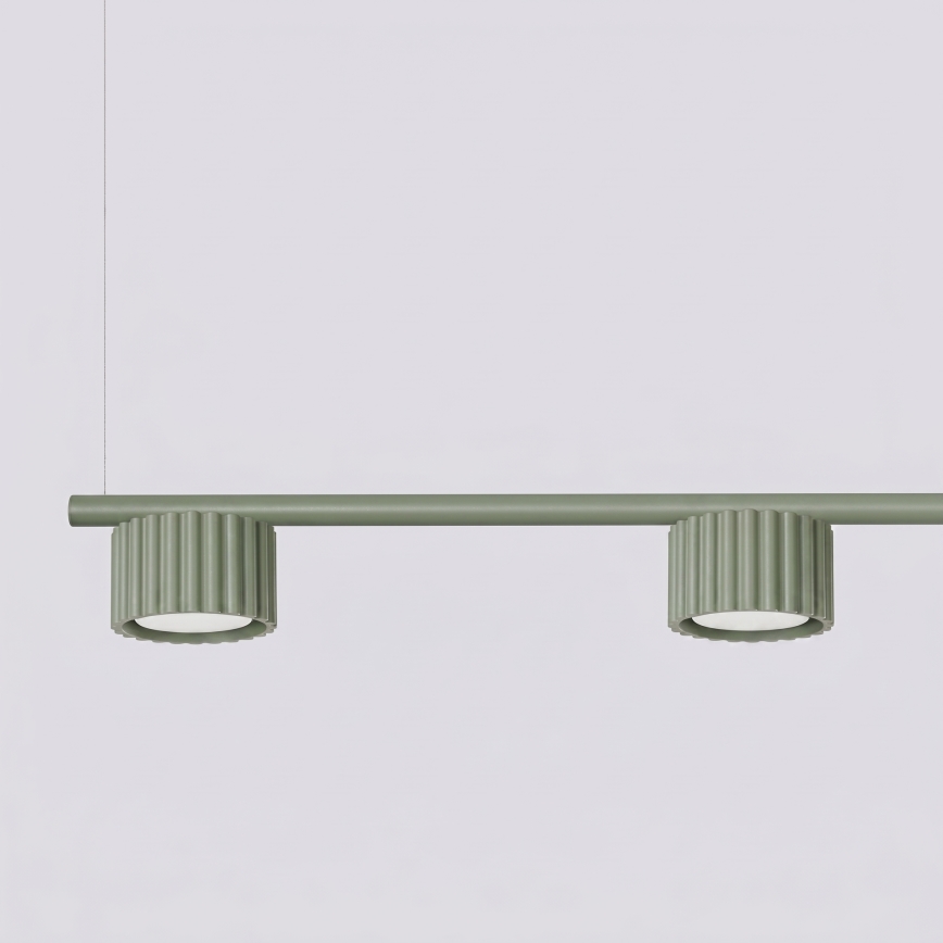 Suspension à câble AURA 4xGX53/10W/230V vert