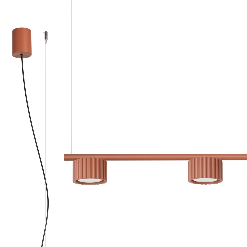 Suspension sur câble AURA 4xGX53/10W/230V rouge