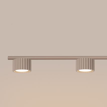 Suspension sur câble AURA, 4 culots GX53, 10 W, 230 V, taupe