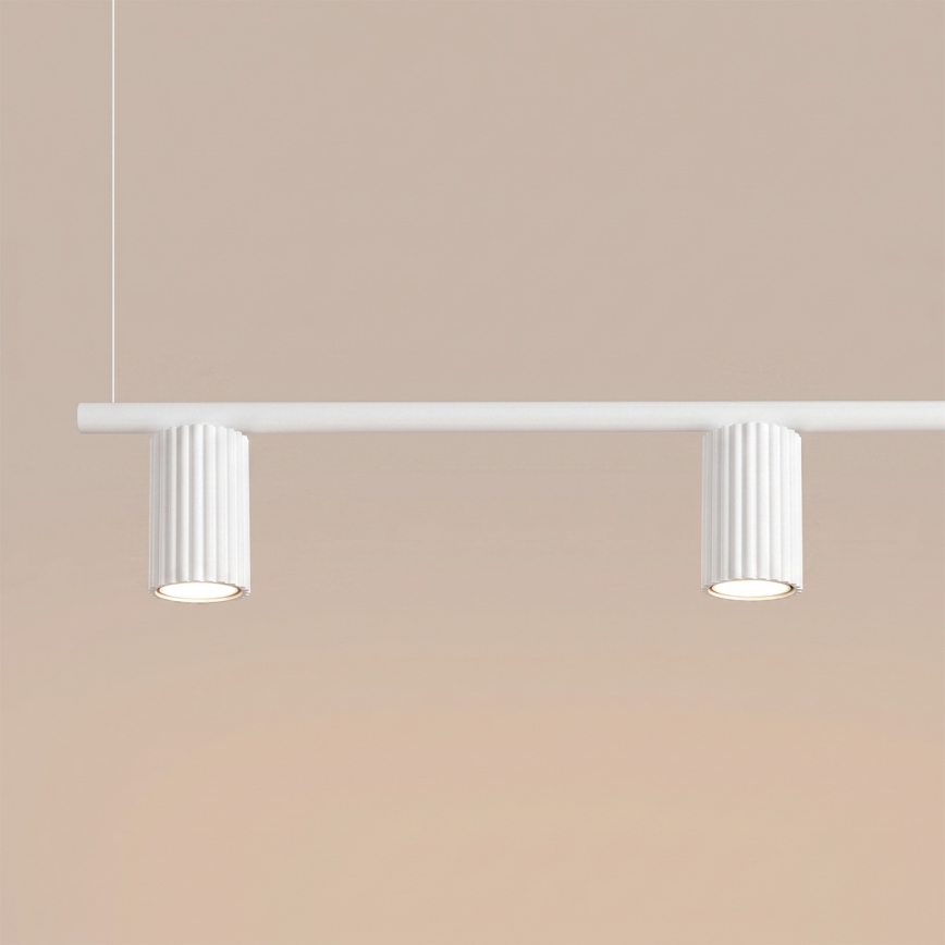 Suspension sur câble KARBON 4xGU10/10W/230V blanche