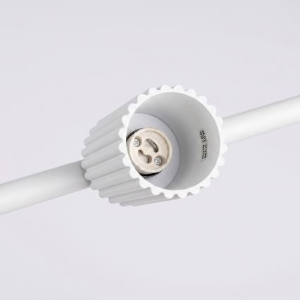 Suspension sur câble KARBON 4xGU10/10W/230V blanche