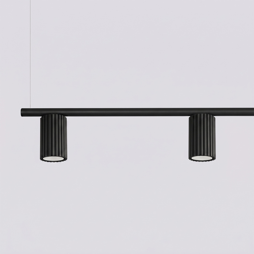 Suspension sur câble KARBON 4xGU10/10W/230V noir