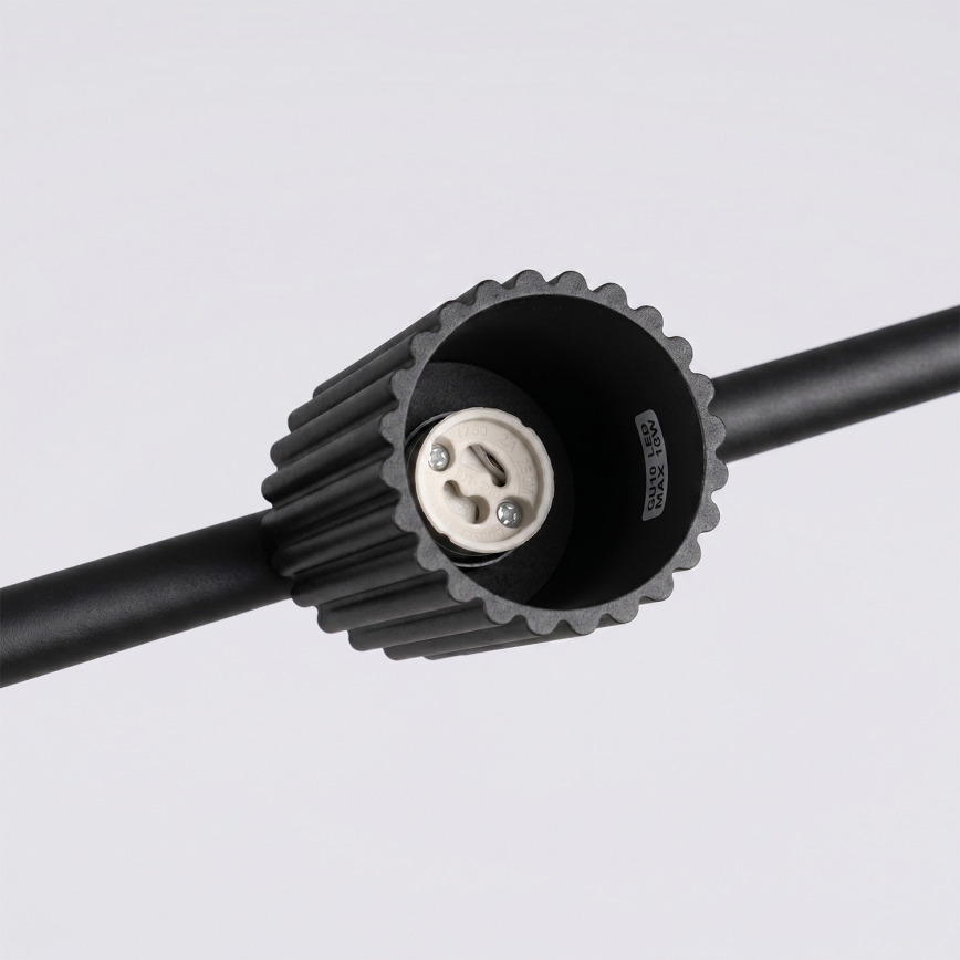 Suspension sur câble KARBON 4xGU10/10W/230V noir