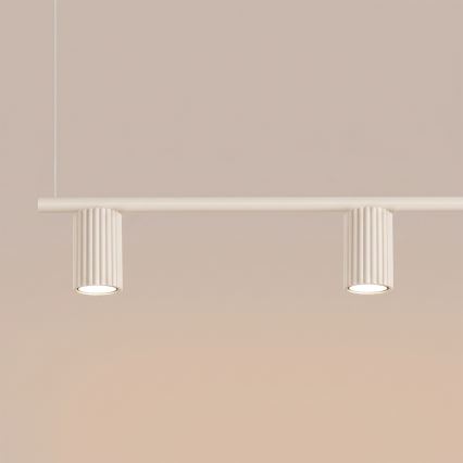 Suspension à câble KARBON 4xGU10/10W/230V crème