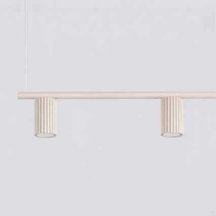 Suspension à câble KARBON 4xGU10/10W/230V crème