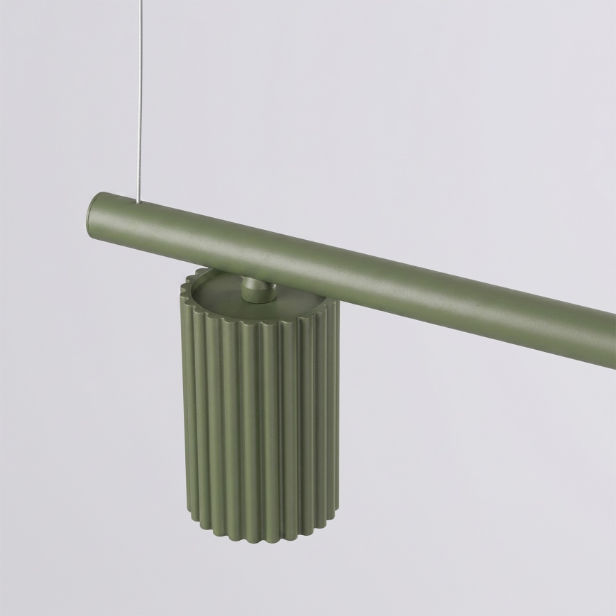 Suspension sur câble KARBON 4xGU10/10W/230V verte