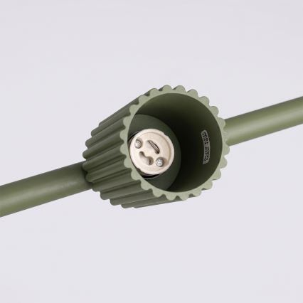 Suspension sur câble KARBON 4xGU10/10W/230V verte
