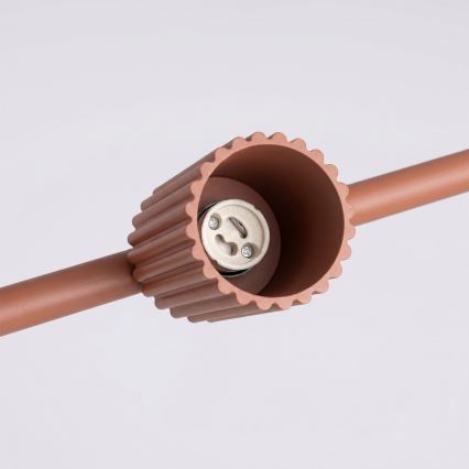 Suspension sur câble KARBON 4xGU10/10W/230V orange