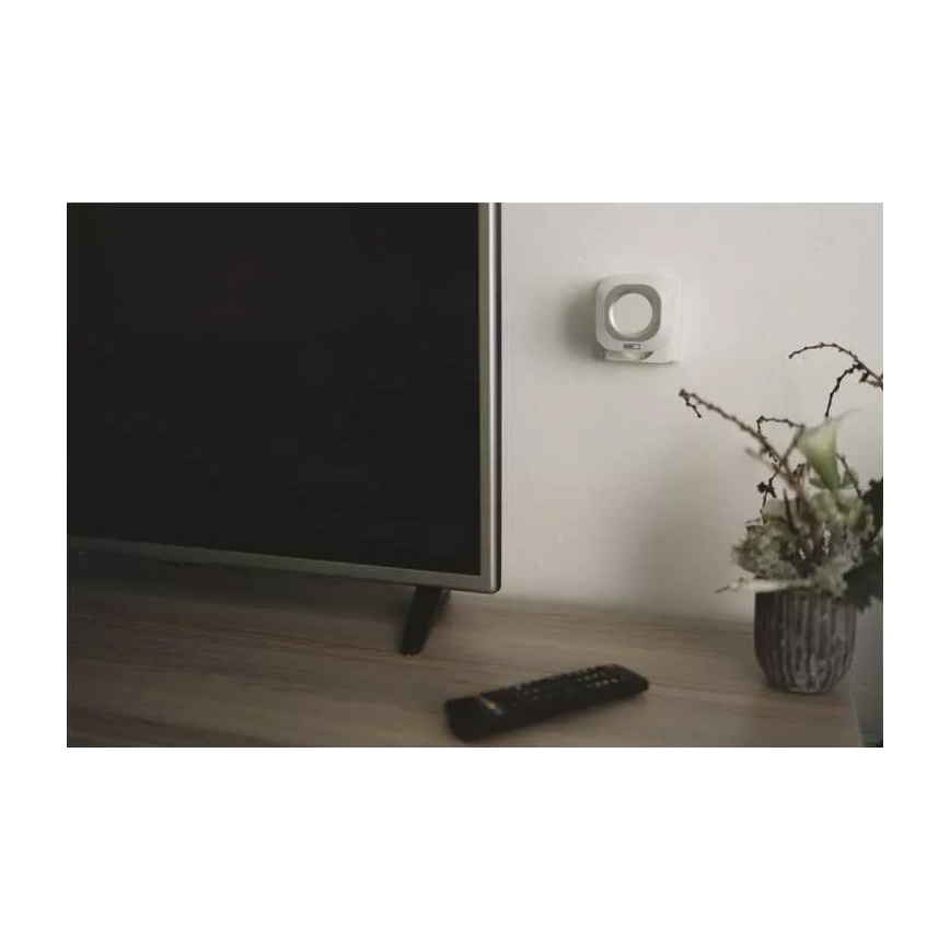 Sonnette sans fil à brancher 230V + 1xCR2032 IP44 blanc
