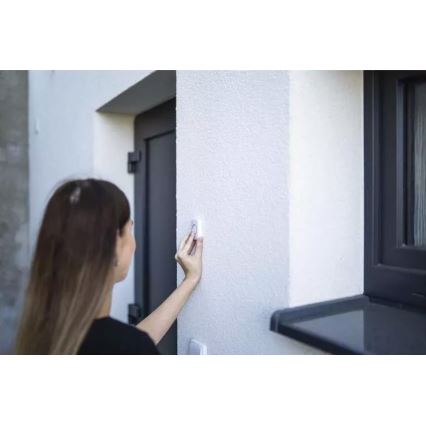 Sonnette sans fil à brancher 230V + 1xCR2032 IP44 blanc