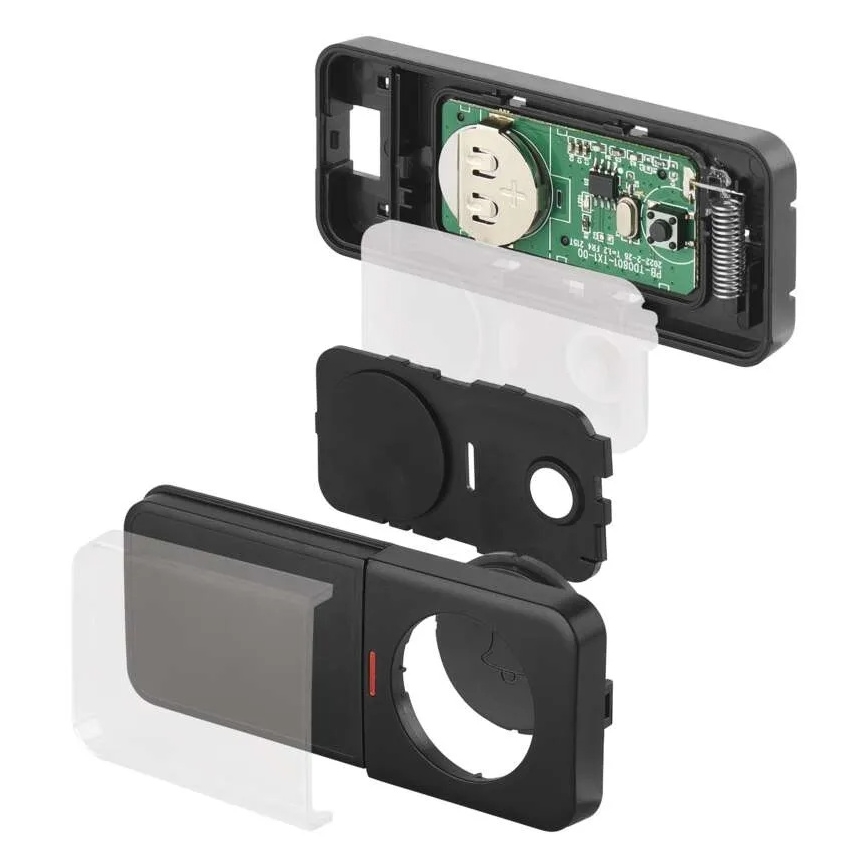 Sonnette sans fil à brancher sur prise 230 V + 1x CR2032, noire