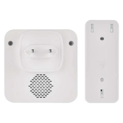 Sonnette sans fil à brancher sur prise GoSmart 230V + 1xCR2032 blanche Wi-Fi