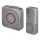 Sonnette sans fil à brancher sur prise GoSmart 230V + 1xCR2032 gris Wi-Fi
