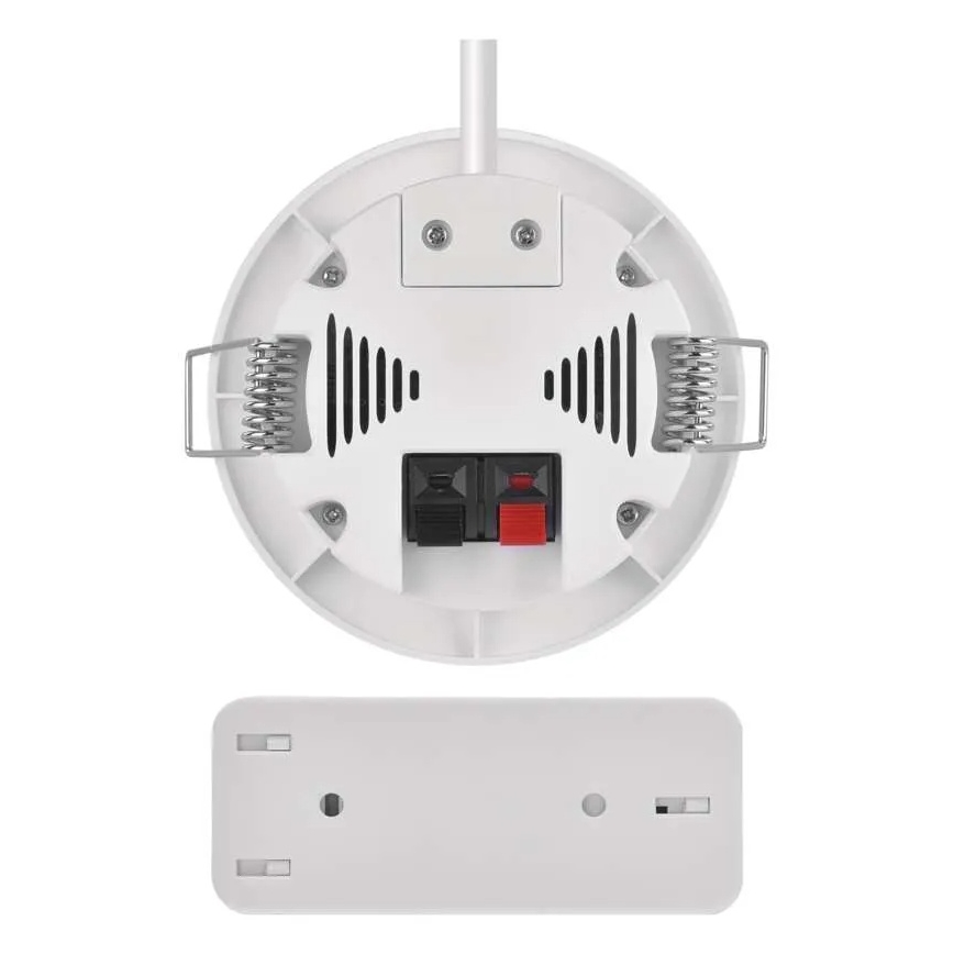 Sonnette sans fil encastrable 230V + 1xCR2032 blanche