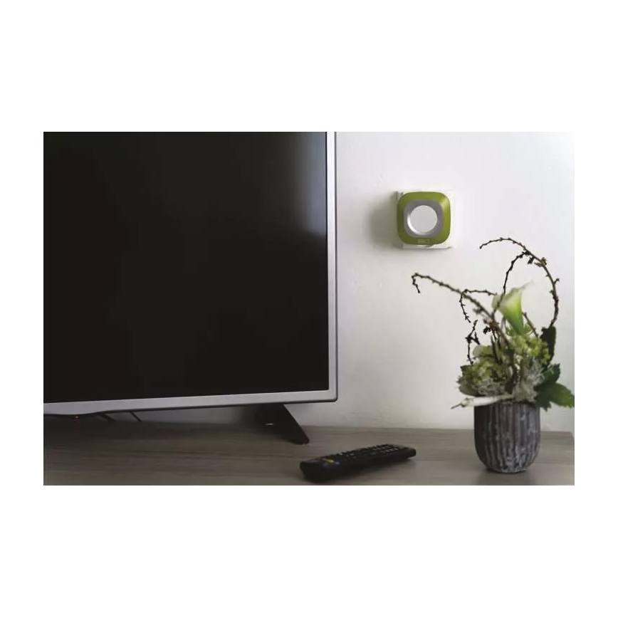 Sonnette sans fil sur prise 230V IP44 verte
