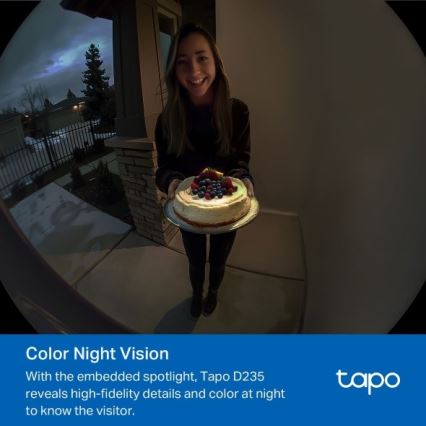 Sonnette vidéo intelligente 2K — batterie 10 000 mAh, IP66, Wi‑Fi, Tuya