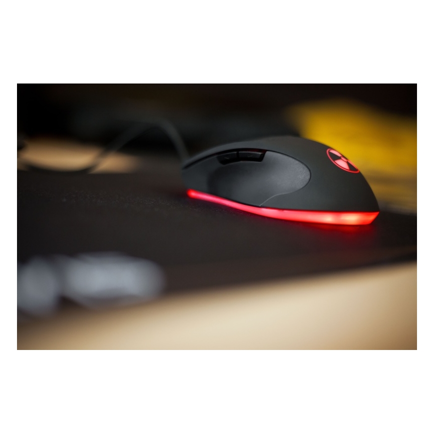 Souris de jeu filaire LED 1000/1200/1600/3200 DPI noir CONNECT IT CI-1128