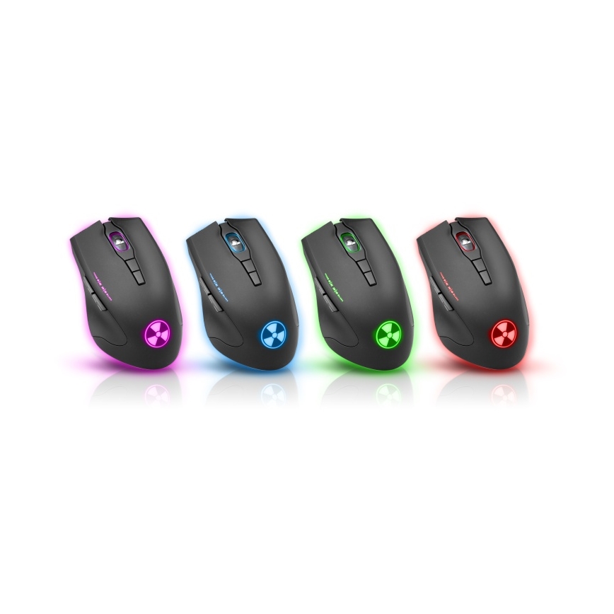 Souris de jeu filaire LED 1000/1200/1600/3200 DPI noir CONNECT IT CI-1128