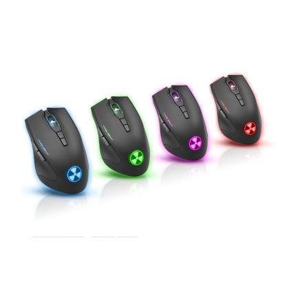 Souris de jeu filaire LED 1000/1200/1600/3200 DPI noir CONNECT IT CI-1128