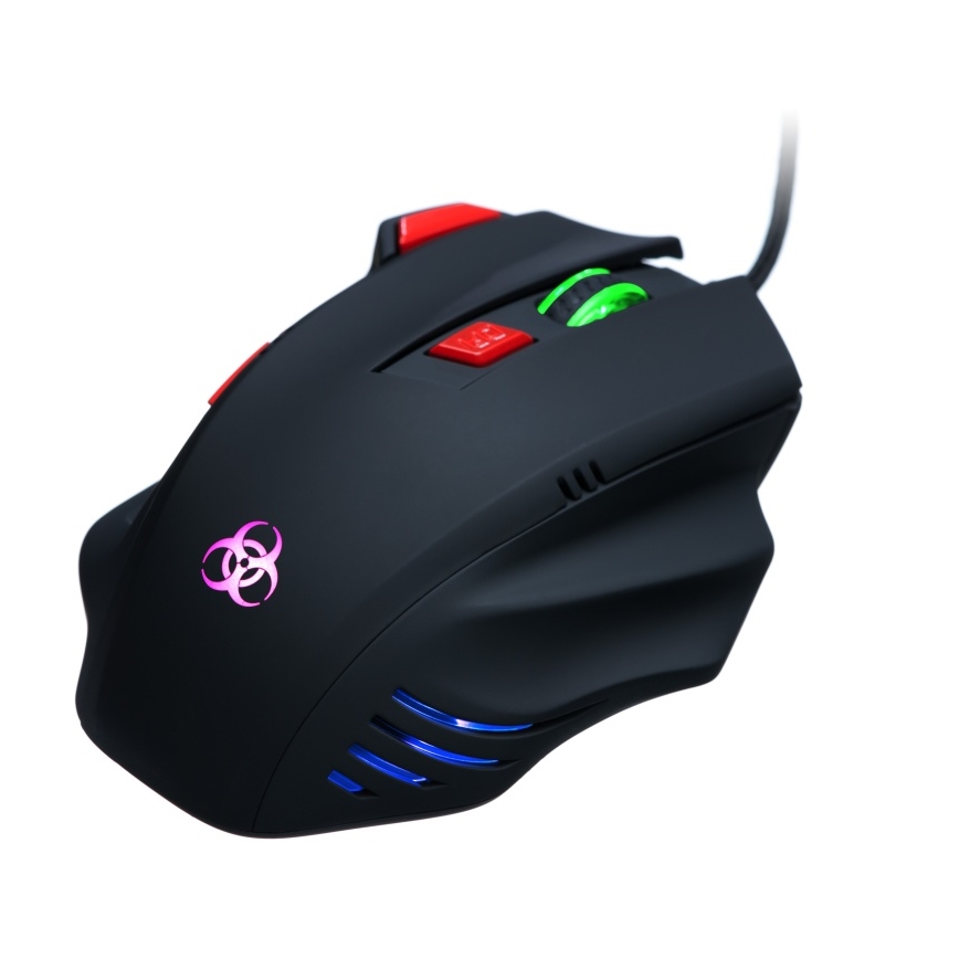 Souris de jeu filaire LED 800/1600/2400/3200 DPI noir CONNECT IT CI-191