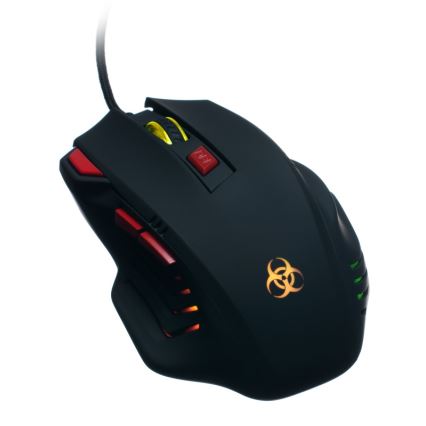 Souris de jeu filaire LED 800/1600/2400/3200 DPI noir CONNECT IT CI-191