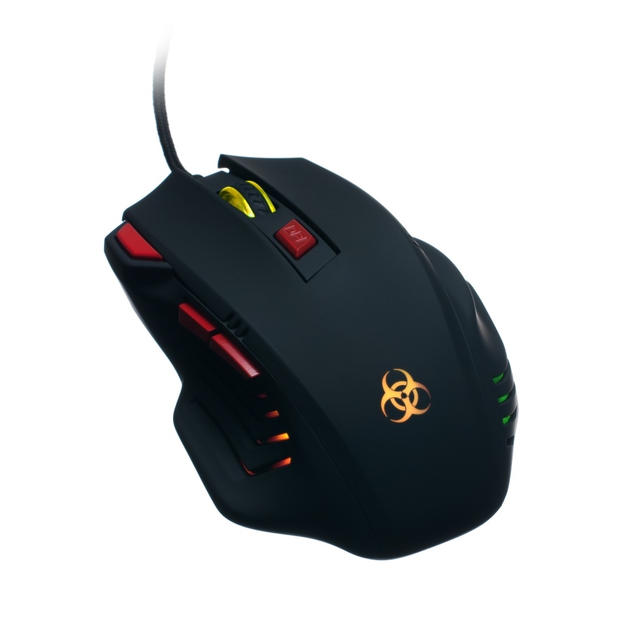 Souris de jeu filaire LED 800/1600/2400/3200 DPI noir CONNECT IT CI-191