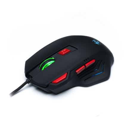 Souris de jeu filaire LED 800/1600/2400/3200 DPI noir CONNECT IT CI-191