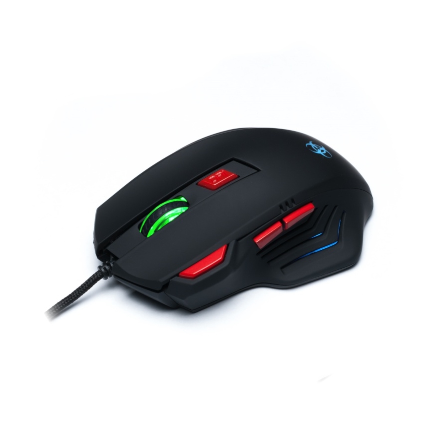 Souris de jeu filaire LED 800/1600/2400/3200 DPI noir CONNECT IT CI-191