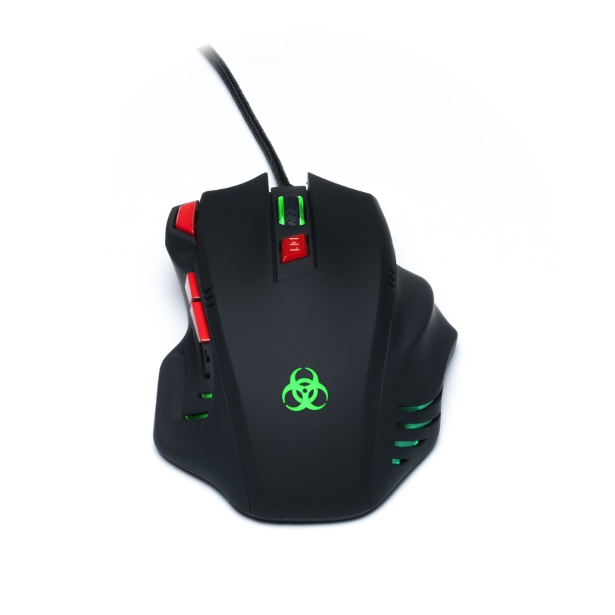 Souris de jeu filaire LED 800/1600/2400/3200 DPI noir CONNECT IT CI-191