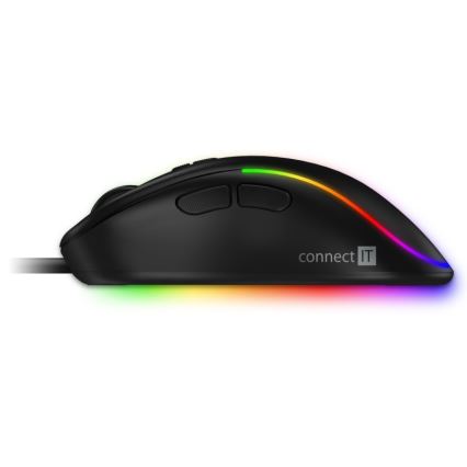 Souris de jeu filaire LED RGB 200-7200 DPI noir CONNECT IT CMO-3589-BK