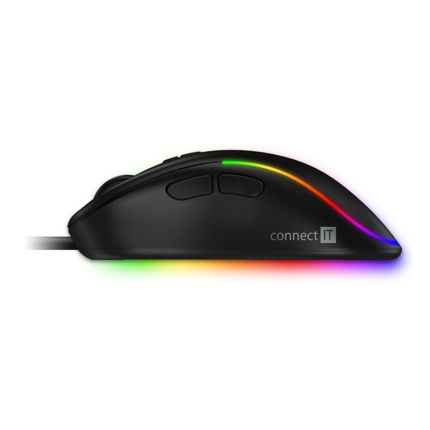Souris de jeu filaire LED RGB 200-7200 DPI noir CONNECT IT CMO-3589-BK