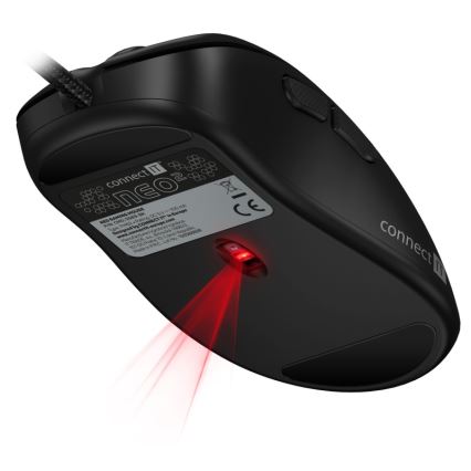 Souris de jeu filaire LED RGB 200-7200 DPI noir CONNECT IT CMO-3589-BK