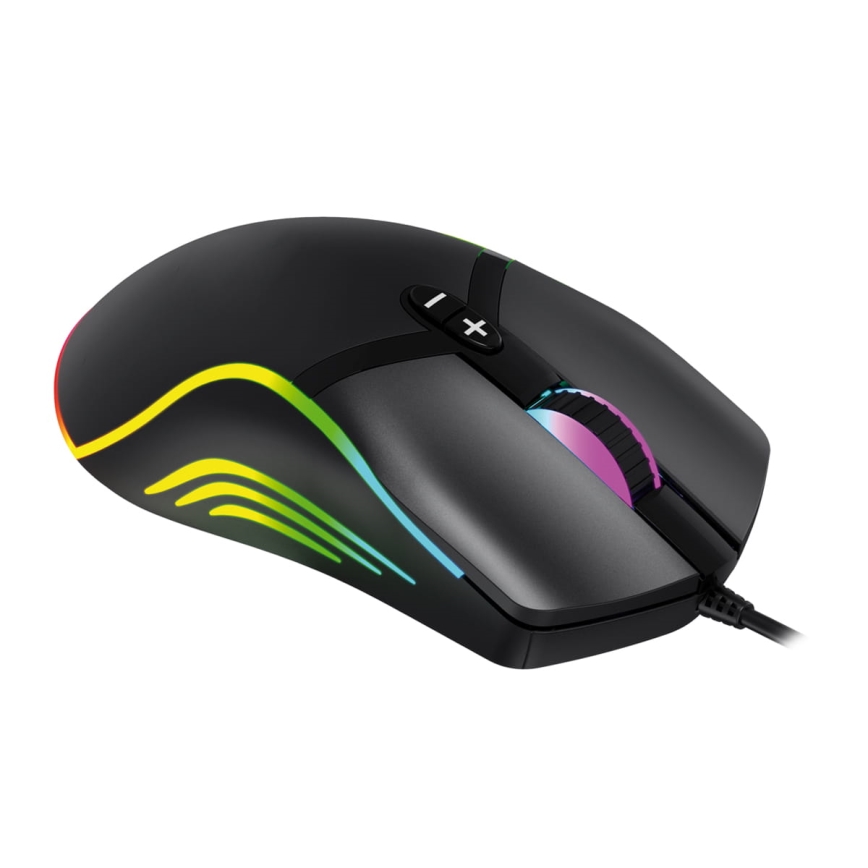 Souris gaming RGB LED VARR 1000/1600/3200/6400 DPI 7 boutons