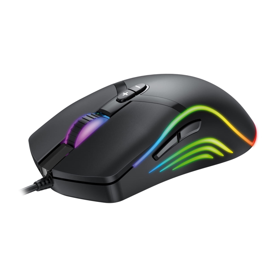 Souris gaming RGB LED VARR 1000/1600/3200/6400 DPI 7 boutons