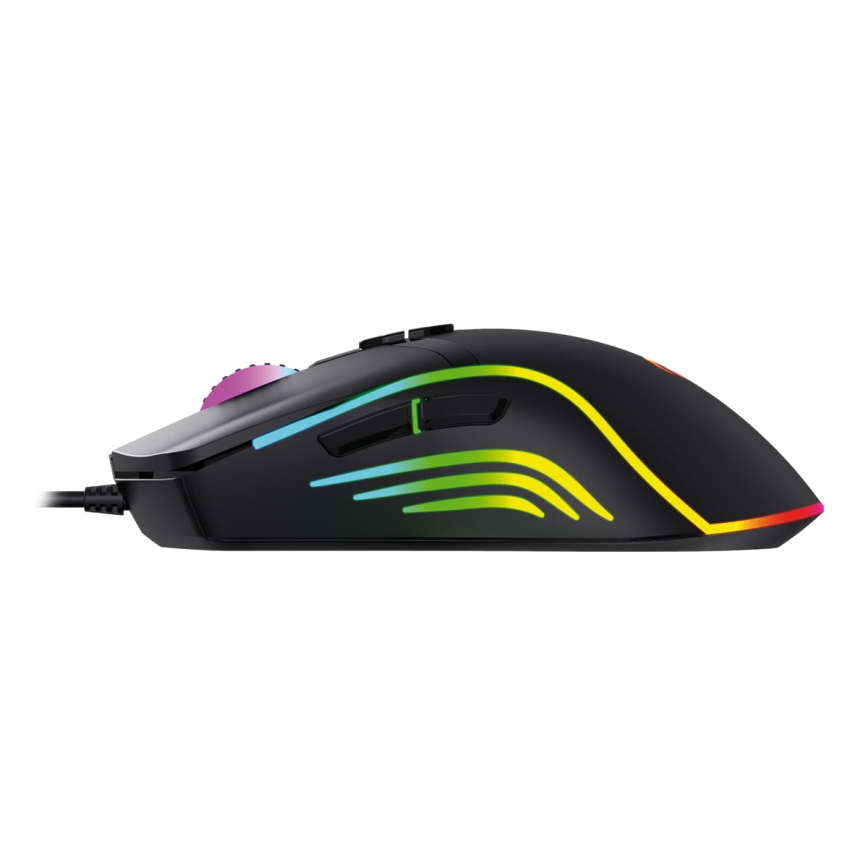 Souris gaming RGB LED VARR 1000/1600/3200/6400 DPI 7 boutons