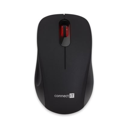 Souris sans fil silencieuse MUTE 1200 DPI 1xAA noir CONNECT IT CMO-2230-BK