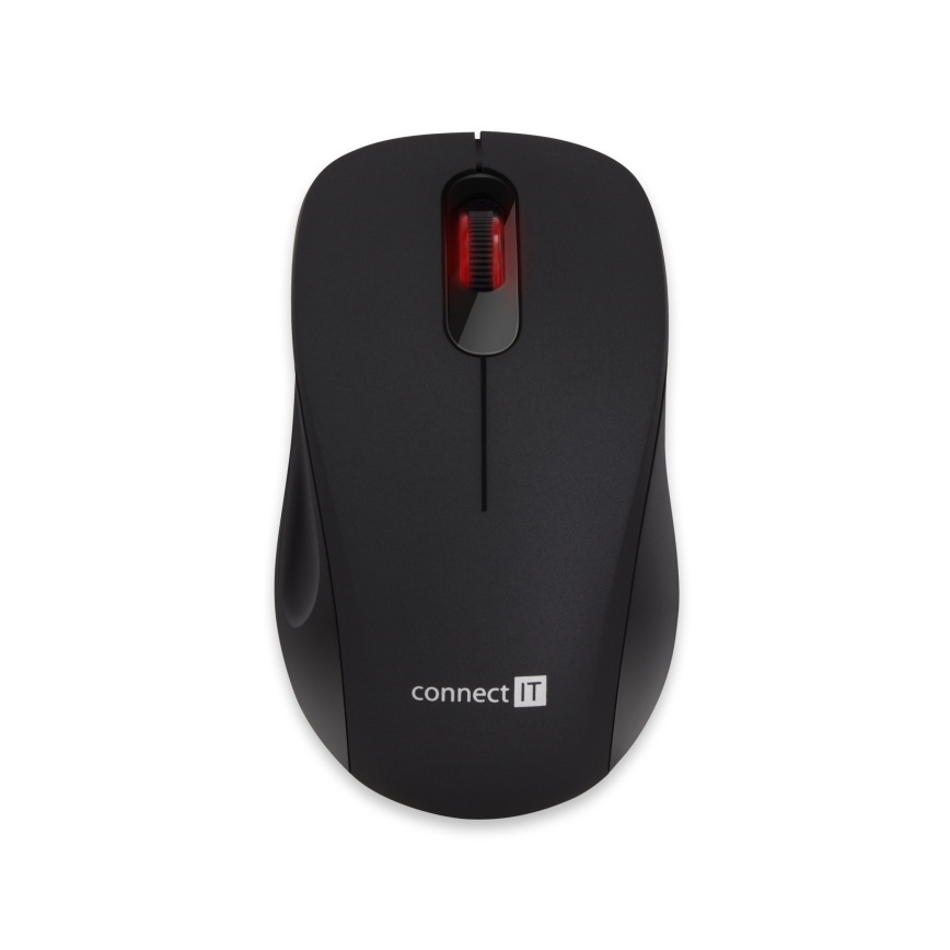 Souris sans fil silencieuse MUTE 1200 DPI 1xAA noir CONNECT IT CMO-2230-BK