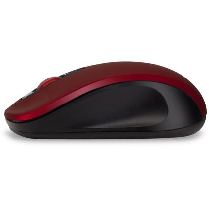 Souris sans fil silencieuse MUTE 1200 DPI 1xAA noir/rouge CONNECT IT CMO-2230-RD