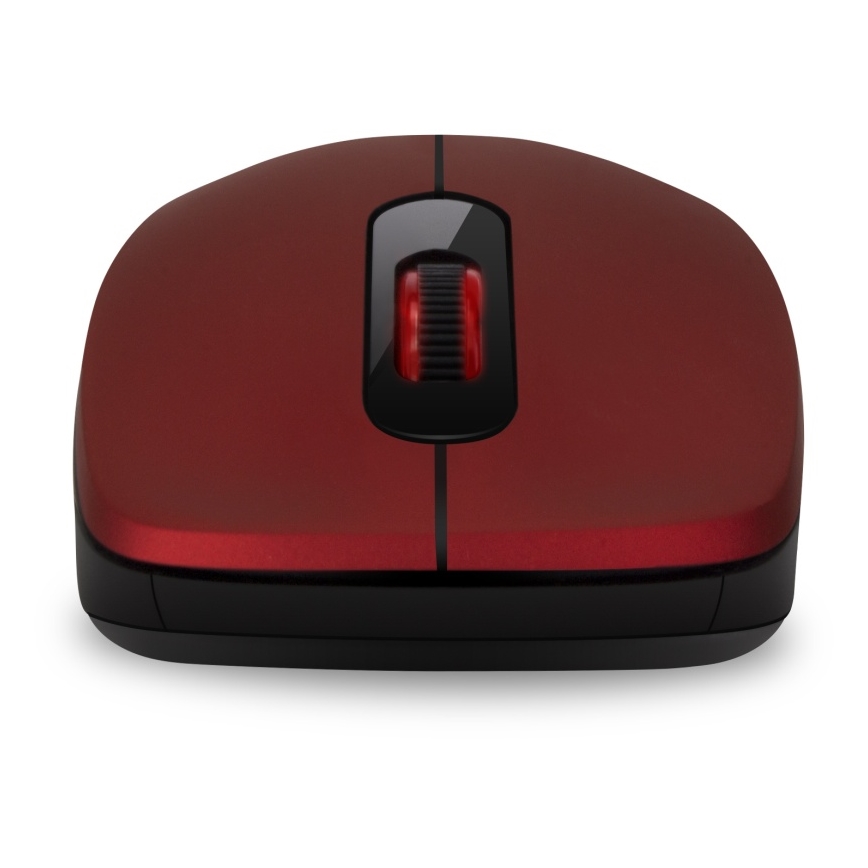 Souris sans fil silencieuse MUTE 1200 DPI 1xAA noir/rouge CONNECT IT CMO-2230-RD