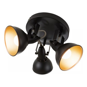 Spot 3xE14/40W/230V noir