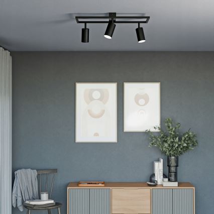 Spot 3xGU10/30W/230V noir