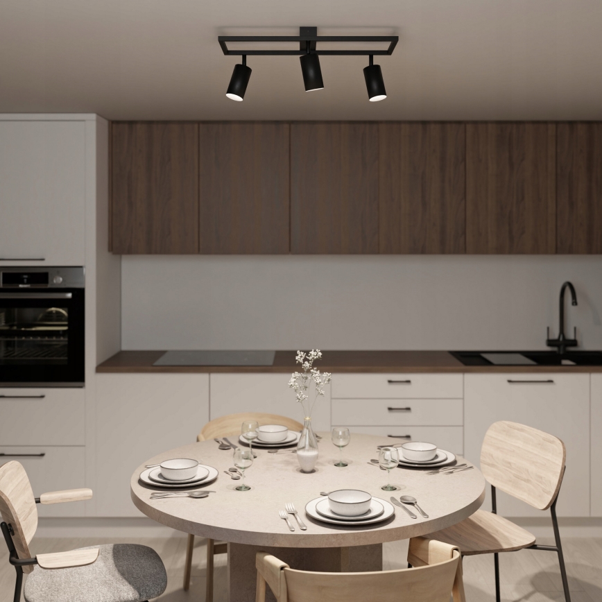 Spot 3xGU10/30W/230V noir