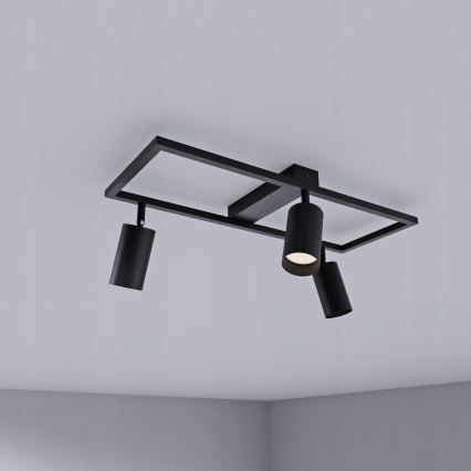 Spot 3xGU10/30W/230V noir