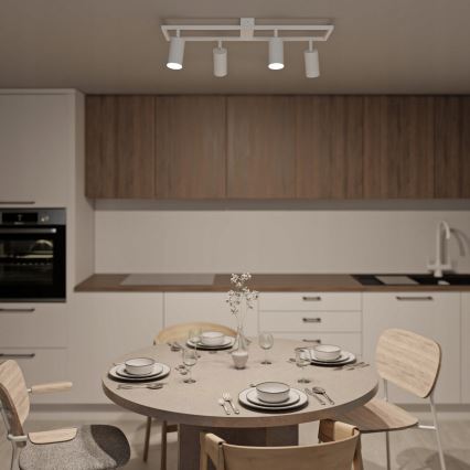 Spot 4xGU10/30W/230V blanc