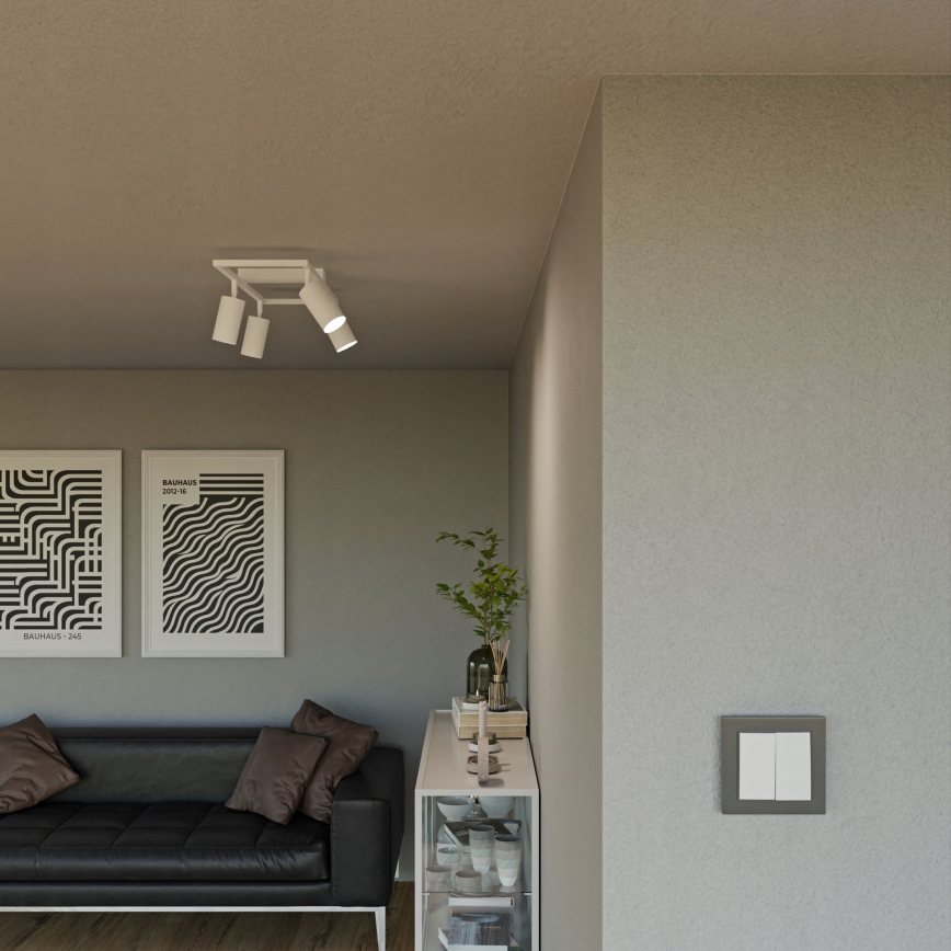 Spot 4xGU10/30W/230V blanc