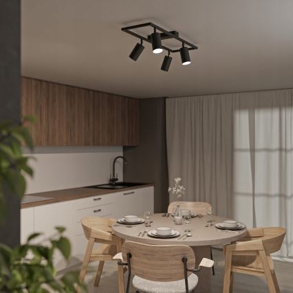 Spot 4xGU10/30W/230V noir